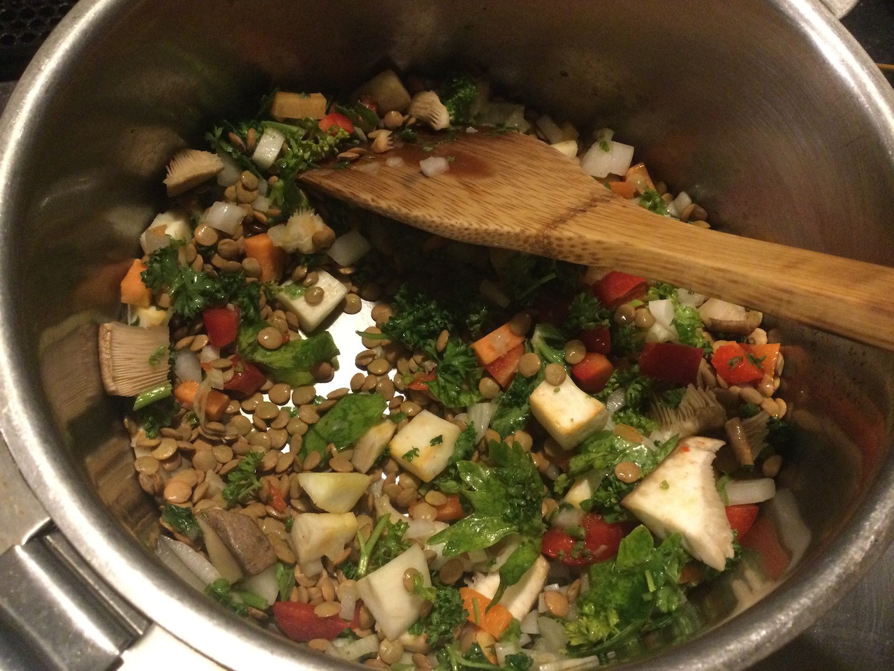 レンズ豆と野菜のスープ作り方