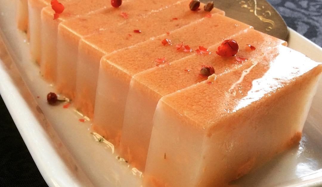 鮭缶の寒天テリーヌ