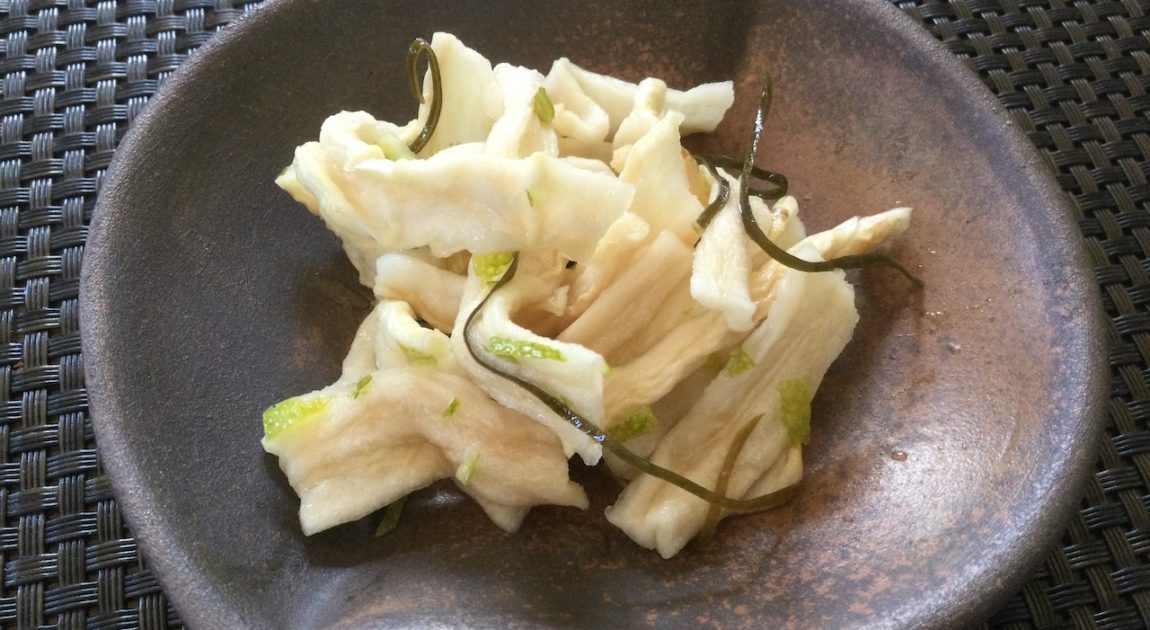 割り干し大根の柚子大根