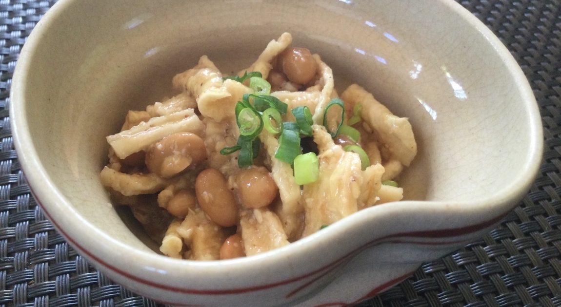 割り干し大根塩麹納豆